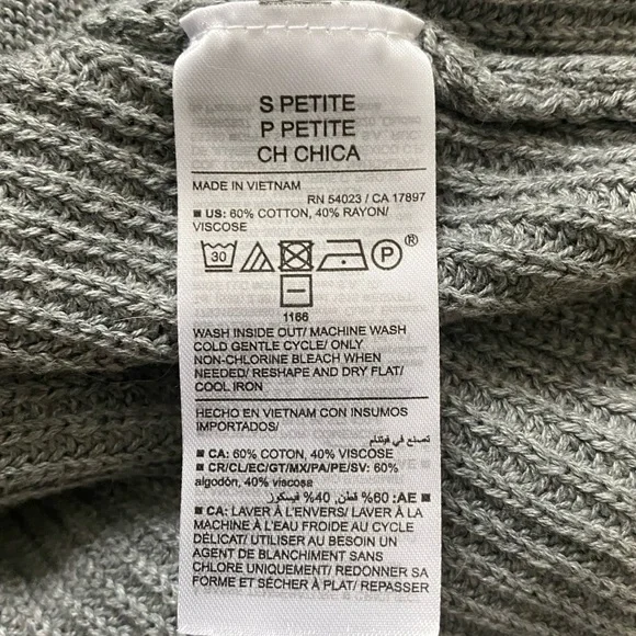 OLD NAVY | Open Front Long Cardigan Sweater Small Petite - Picture 8 of 16